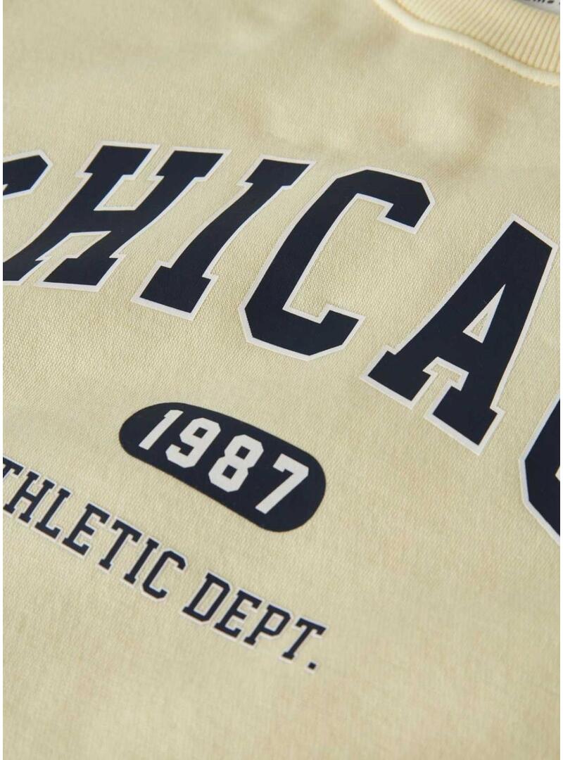 Felpa Name It Fabia gialla per ragazza