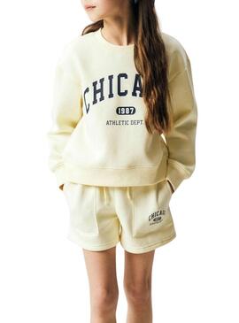 Felpa Name It Fabia gialla per ragazza