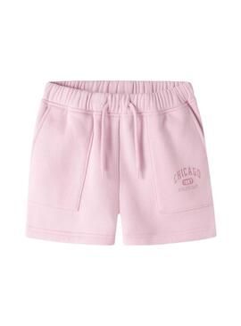 Shorts Name It Fabia rosa per ragazze.
