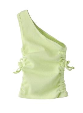 Top Name It Flommiz verde per bambina