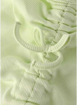 Top Name It Flommiz verde per bambina