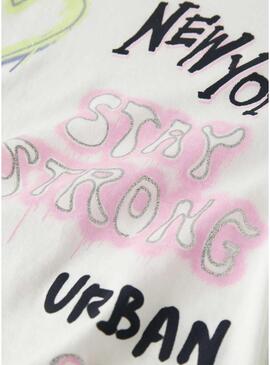 Maglietta Name It Fosiaz bianca per ragazza