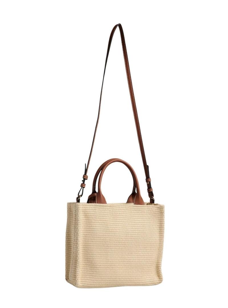 Borsa Pieces Kathrine beige per donna