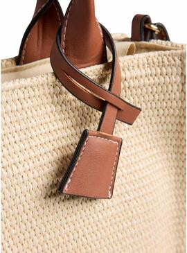 Borsa Pieces Kathrine beige per donna