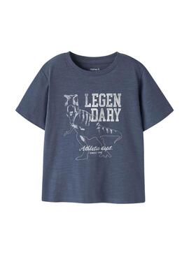 Maglietta Name It Feath blu per bambino