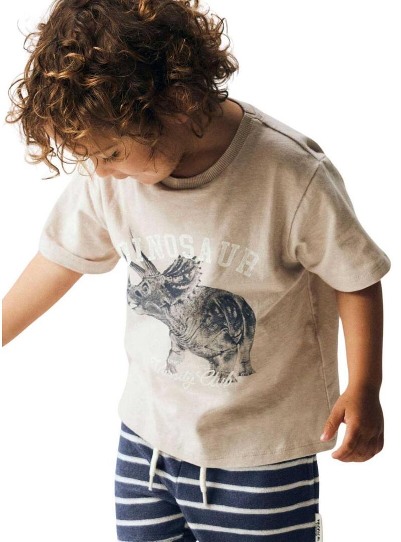 Maglietta Name It Feath color tostato per bambino.