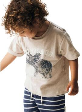 Maglietta Name It Feath color tostato per bambino.