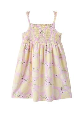 Abito Name It Filuaz stampato con limoni per bambina.