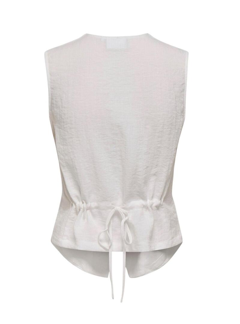 Gilet Only Lita bianco per donna
