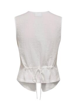 Gilet Only Lita bianco per donna