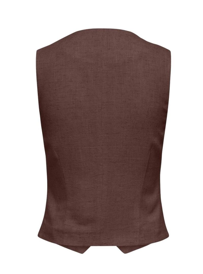 Gilet Only Siesta marrone per donna
