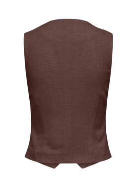 Gilet Only Siesta marrone per donna