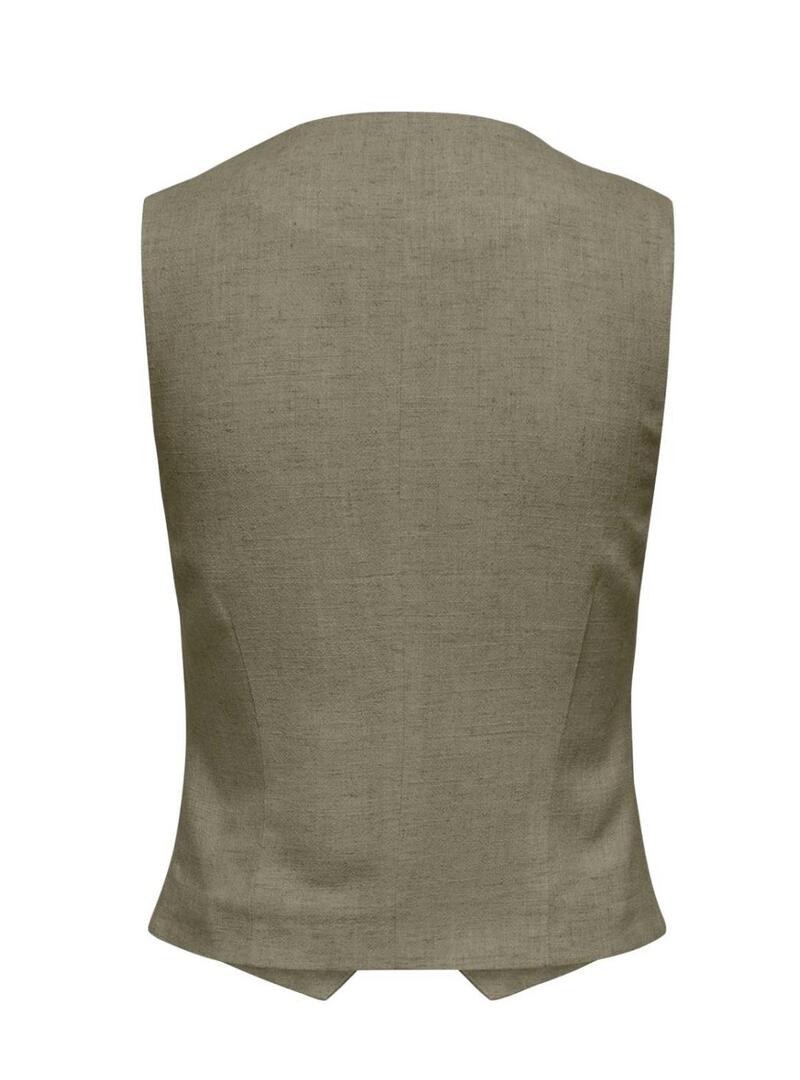 Gilet Only Siesta verde per donna.