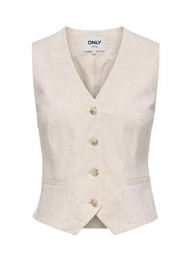 Gilet Only Siesta beige per donna