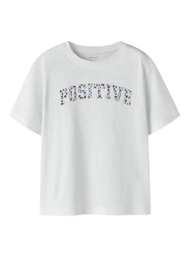 Maglietta Name It Fahiraz bianca per ragazza