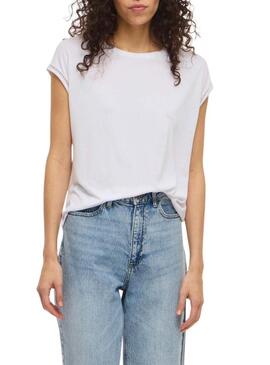 Maglietta bianca Vila Modal per donna