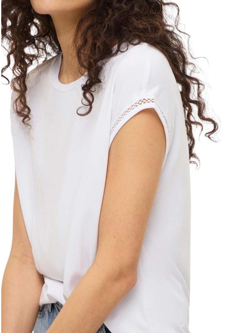 Maglietta bianca Vila Modal per donna