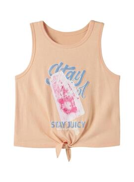 Top Name It Fadeaz arancione per ragazza.