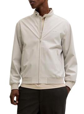 Giacca bomber beige Jack and Jones per uomo