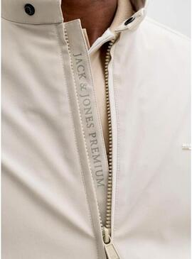 Giacca bomber beige Jack and Jones per uomo
