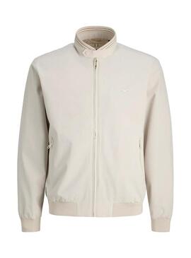 Giacca bomber beige Jack and Jones per uomo