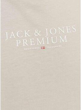 Maglietta Jack and Jones Bluarchie grigia per uomo.
