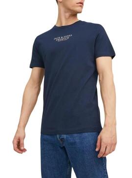 Maglietta Jack and Jones Bluarchie blu navy per uomo