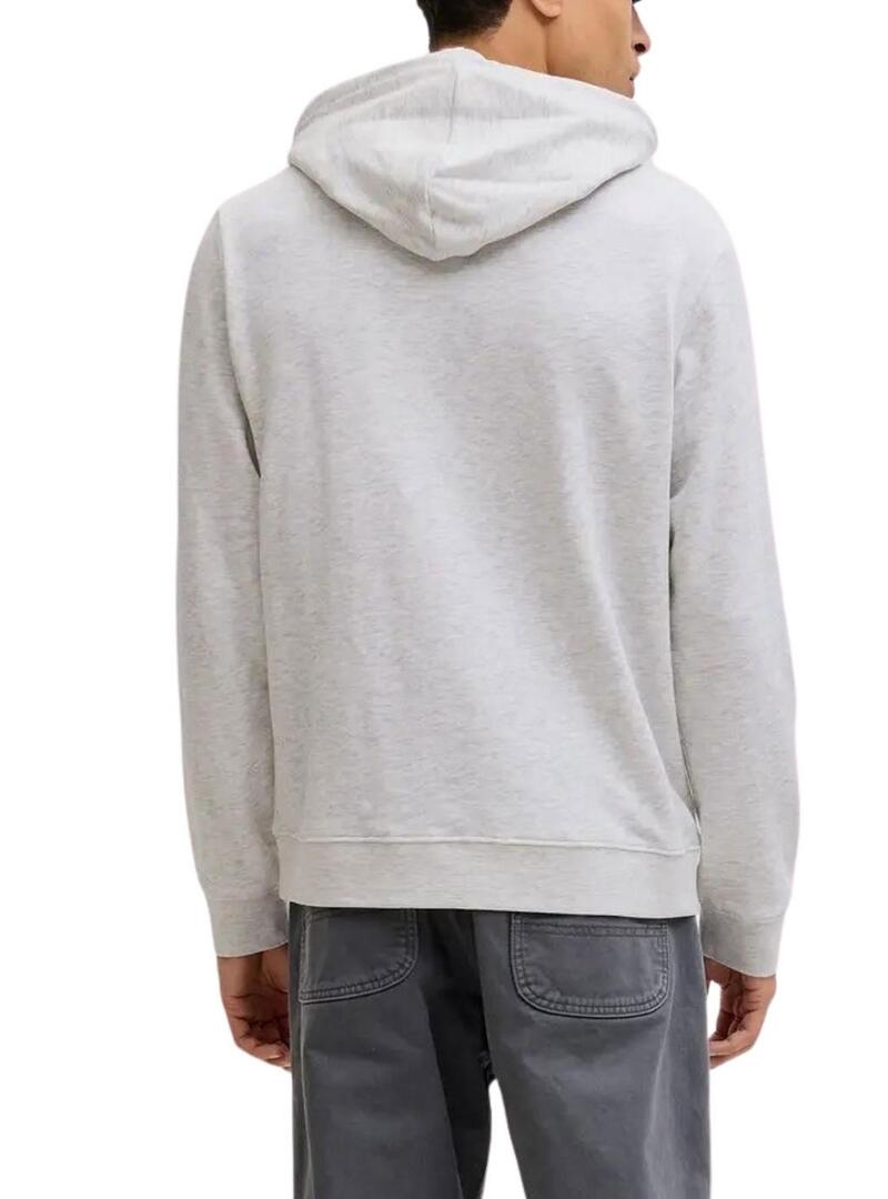 Felpa Jack and Jones Cole grigia per uomo