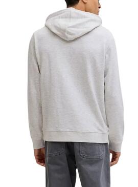 Felpa Jack and Jones Cole grigia per uomo