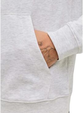 Felpa Jack and Jones Cole grigia per uomo