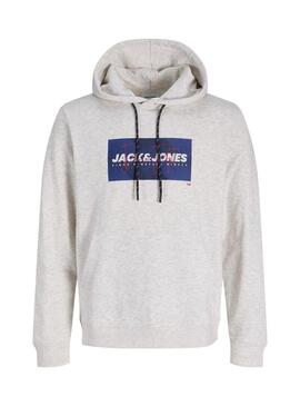 Felpa Jack and Jones Cole grigia per uomo