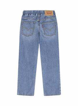 Pantaloni di jeans Levis Pull On Loose Taper blu per bambino.