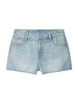 Gonna di jeans corta Pepe Jeans A-Line lavata chiara per bambina