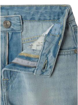 Gonna di jeans corta Pepe Jeans A-Line lavata chiara per bambina