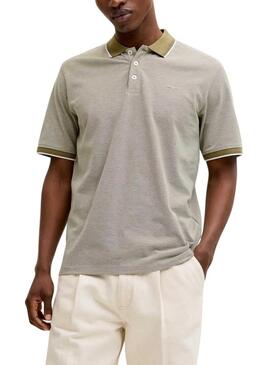 Polo Jack and Jones Bluealves beige per uomo