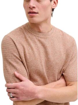 Maglietta Jack and Jones Bluriley corallo per uomo