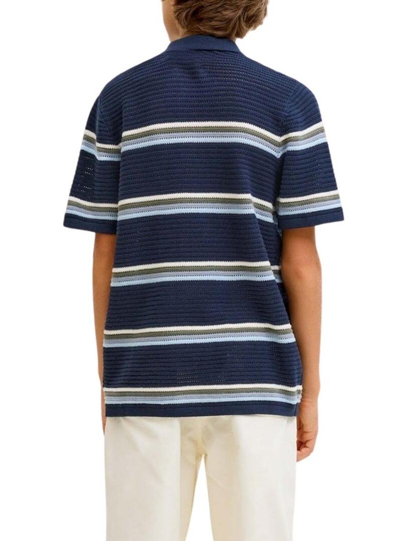 Polo Jack and Jones Maine blu navy per bambino