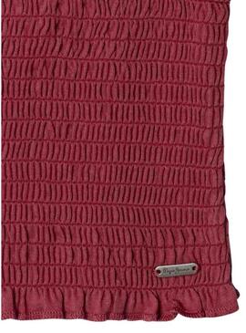 Top Pepe Jeans Georgina bordeaux per ragazze