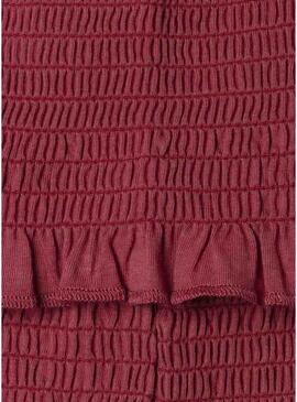 Top Pepe Jeans Georgina bordeaux per ragazze