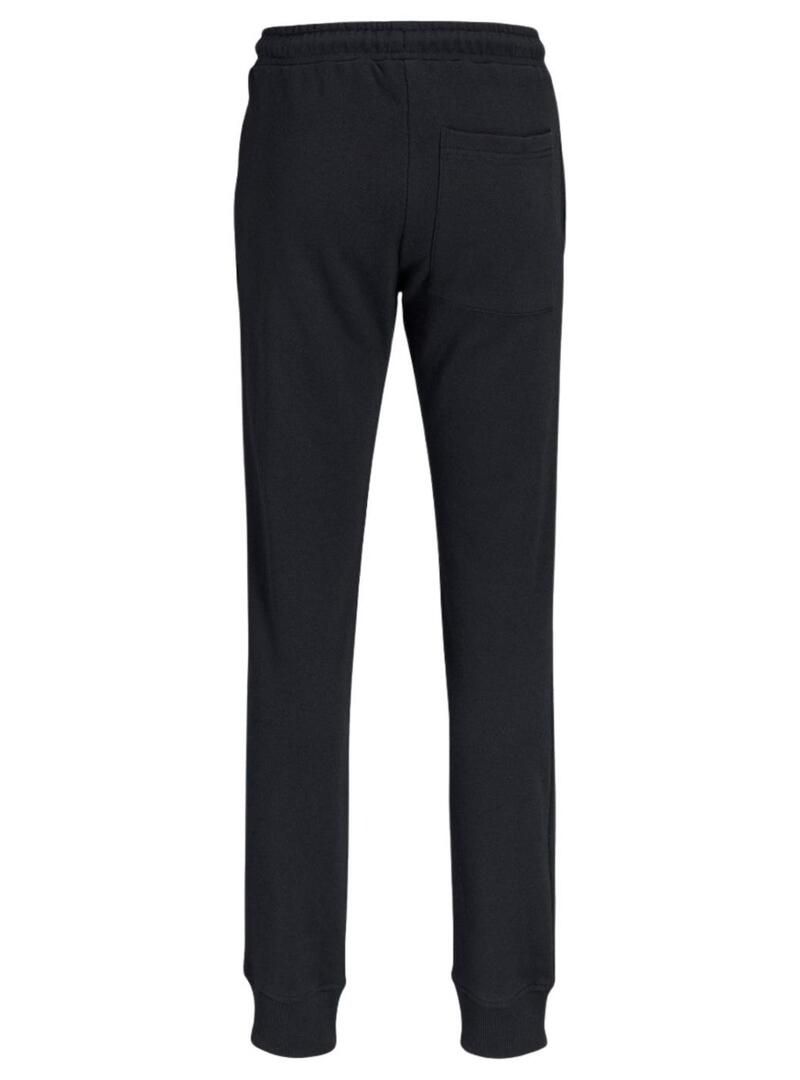 Pantaloni jogger Jack and Jones Gordon nero per bambino.