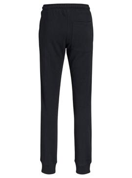 Pantaloni jogger Jack and Jones Gordon nero per bambino.