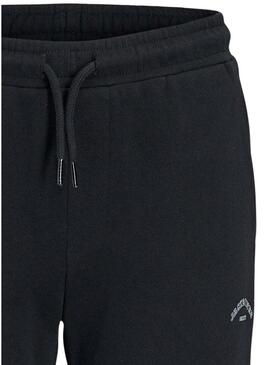 Pantaloni jogger Jack and Jones Gordon nero per bambino.