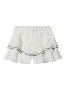 Shorts Pepe Jeans Hetty bianchi per bambina
