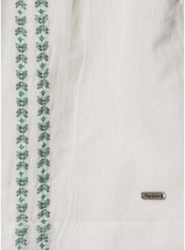 Blusa Pepe Jeans Hetty bianca per bambina