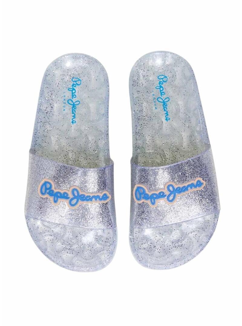 Infradito Pepe Jeans Wave Pop con glitter per ragazza