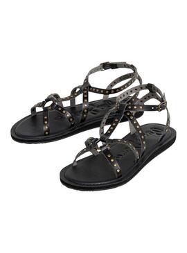 Sandalia Pepe Jeans Rio Studs nera per donna