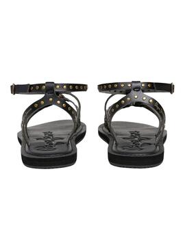 Sandalia Pepe Jeans Rio Studs nera per donna