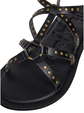 Sandalia Pepe Jeans Rio Studs nera per donna
