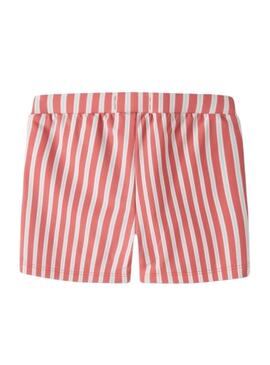 Costume da bagno Name It Zigurt a righe corallo per bambino