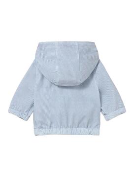 Giacca Mayoral reversibile blu con cappuccio per bambino